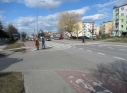 Zdjęcie 1 - Bezpieczne przejście – budowa solarnej sygnalizacji świetlnej na ul. Wyszyńskiego