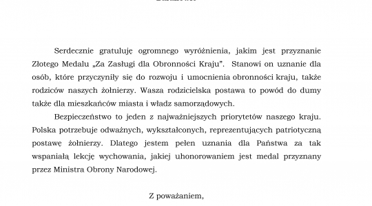 Zdjęcie 9 - Złote medale „Za zasługi dla obronności kraju”