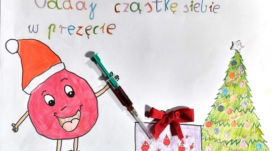 Zdjęcie 1 - Wyniki konkursu plastycznego "Twoja krew ratuje życie"
