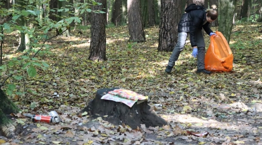 Zdjęcie 48 - Akcja sprzątania lasu