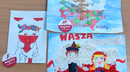 Zdjęcie 3 - Wyniki konkursu plastycznego "11 Listopada - niepodległość dzisiaj"