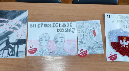 Zdjęcie 6 - Wyniki konkursu plastycznego "11 Listopada - niepodległość dzisiaj"