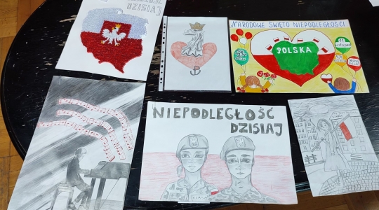 Zdjęcie 9 - Wyniki konkursu plastycznego "11 Listopada - niepodległość dzisiaj"