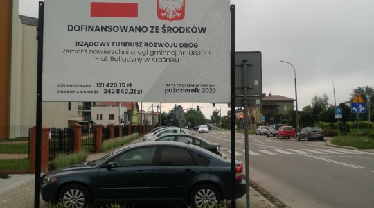 Zdjęcie 3 - Remont nawierzchni drogi gminnej nr 108390L – ul. Balladyny w Kraśniku