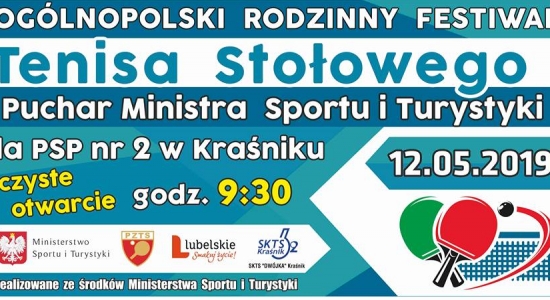 Zdjęcie - III Ogólnopolski Rodzinny Festiwal Tenisa Stołowego w Kraśniku