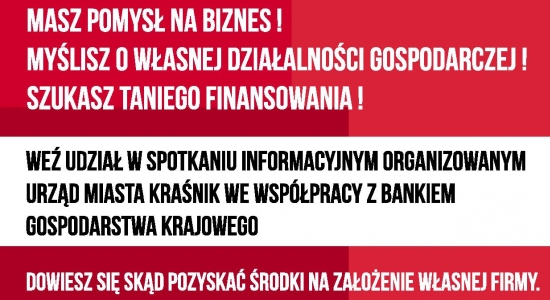 Zdjęcie - Zapraszamy na spotkanie z przedstawicielami BGK