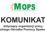 Zdjęcie - Komunikat w sprawie organizacji pracy Miejskiego Ośrodka Pomocy Społecznej...