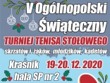 Zdjęcie - V Ogólnopolski Świąteczny Turniej Tenisa Stołowego Kraśnik 2020