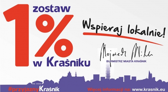 Zdjęcie - Wspieraj lokalnie- zostaw swój 1% w naszym mieście...