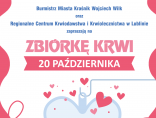 Zdjęcie - Zbliża się październikowa zbiórka krwi!