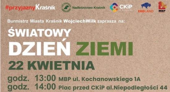 Zdjęcie - Zapraszamy na Światowy Dzień Ziemi