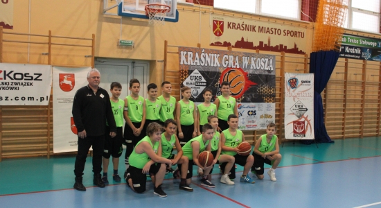 ​Inauguracja Koszykarskich rozgrywek w kategorii ,,U 12 M  Młodzik Młodszy’’ w Kraśnik