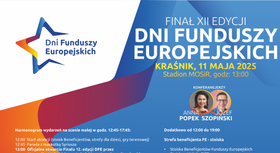 Zdjęcie - Zapraszamy na Finał Dni Funduszy Europejskich. Gwi...