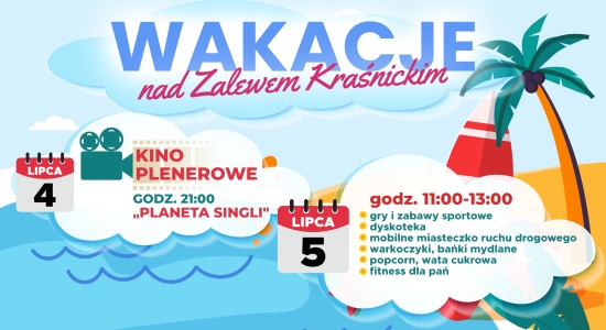 Zdjęcie - Kino plenerowe i zajęcia nad Zalewem