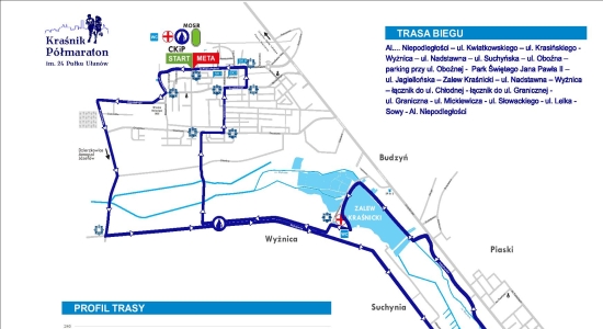 Zdjęcie - W najbliższą sobotę Kraśnik Półmaraton - trasa