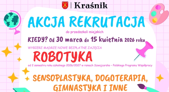 Zdjęcie - 30 marca rusza rekrutacja do miejskich przedszkoli...