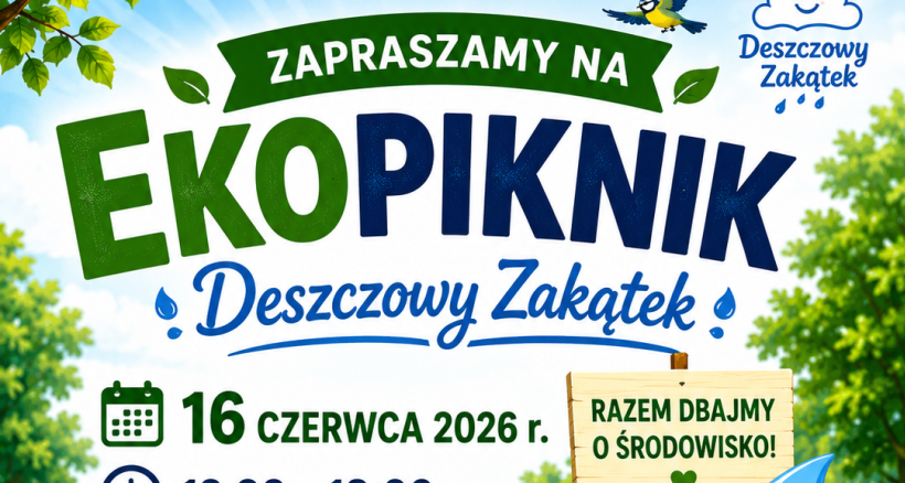 Zdjęcie - Zaproszenie na EKOPIKNIK  "Deszczowy Zakątek"