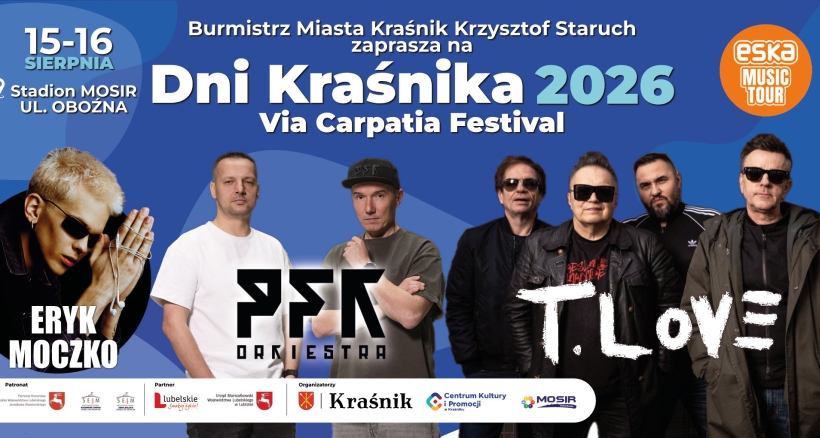 Zdjęcie - Gwiazdy na Dniach Kraśnika 2026 (15-16 sierpnia)