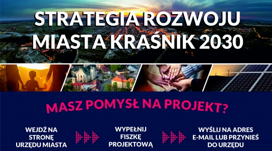 Nabór projektów do Strategii Rozwoju Miasta Kraśnik 2030